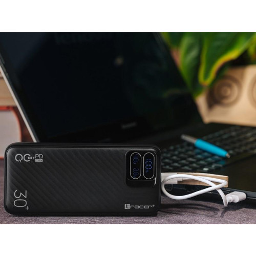 TRACER POWERBANK BLAZE 30000MAH 65W CZARNY-17372355
