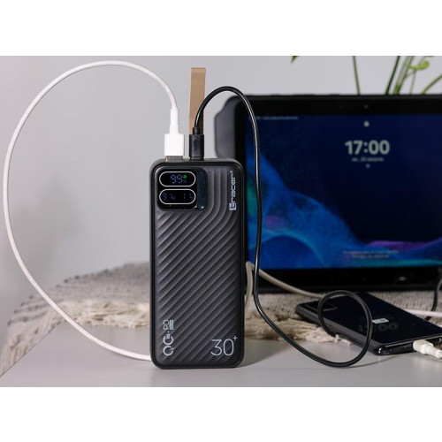 TRACER POWERBANK BLAZE 30000MAH 65W CZARNY