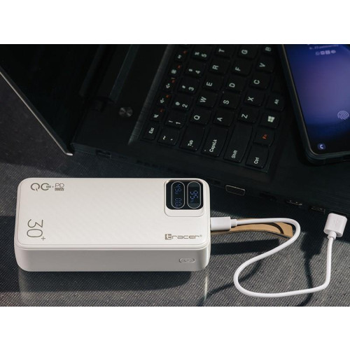 TRACER POWERBANK BLAZE 30000MAH 65W BIAŁY-17372359