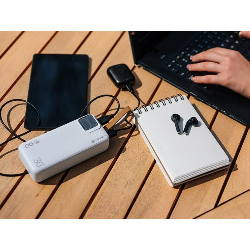 TRACER POWERBANK BLAZE 30000MAH 65W BIAŁY-17372363