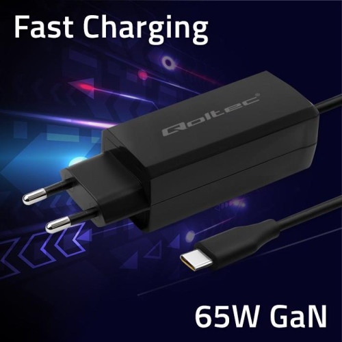 QOLTEC ŁADOWARKA SIECIOWA 65W GAN | 5-20V | 3-3.25A | USB 3.1-17372472