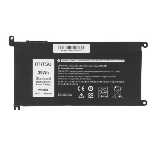 Bateria Mitsu do Dell Vostro 14 (5468), Inspiron 15 (5568) - 3400mAh-17399082
