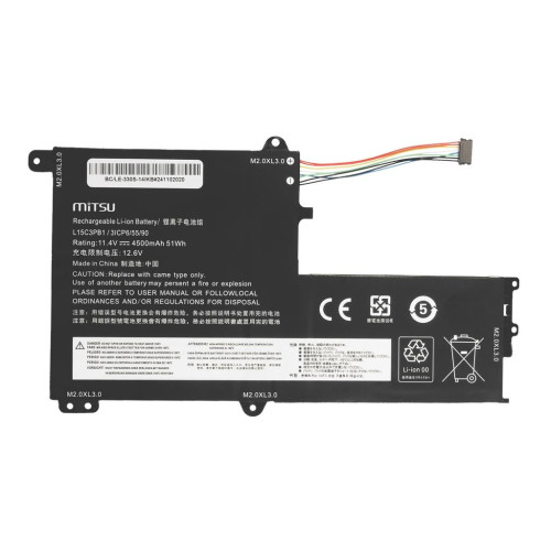 Bateria Mitsu do Lenovo IdeaPad 330S-14IKB, 330S-15ARR, Yoga 520-17399454