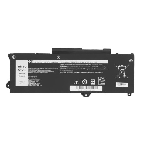 Bateria Mitsu do Dell Latitude 5421, 5521, Precision 3571, 3470-17399763