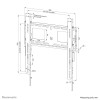 Neomounts WL30-750BL14 uchwyt do telewizorów 190,5 cm (75