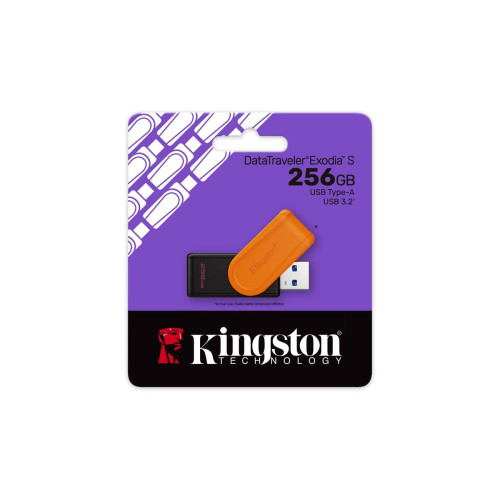 KINGSTON FLASH 256GB USB 3.2 Gen 1 DataTraveler Exodia S B+O-17428821