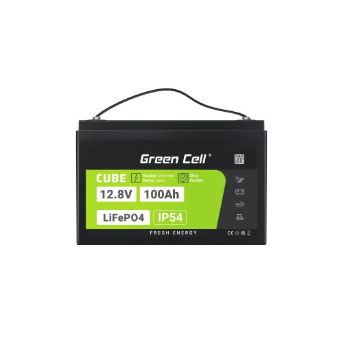 GREEN CELL AKUMULATOR LIFEPO4 CUBE 100AH 12V/12.8V 1280WH LFPGC12V100AH-17444069