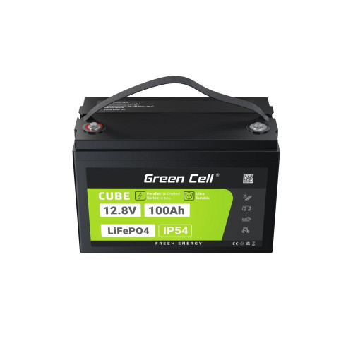 GREEN CELL AKUMULATOR LIFEPO4 CUBE 100AH 12V/12.8V 1280WH LFPGC12V100AH-17444071