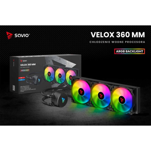 SAVIO CHŁODZENIE WODNE CPU ARGB 360MM VELOX-17454980