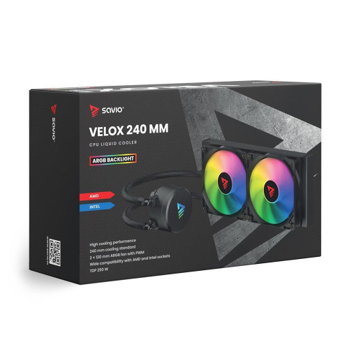SAVIO CHŁODZENIE WODNE CPU ARGB 240 MM VELOX-17454983