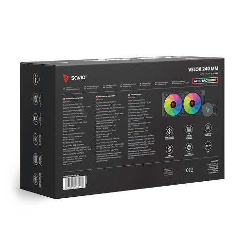 SAVIO CHŁODZENIE WODNE CPU ARGB 240 MM VELOX-17454984