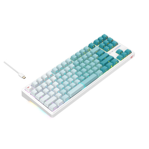 Klawiatura gamingowa Havit KB901L (biało-zielony)-17457803