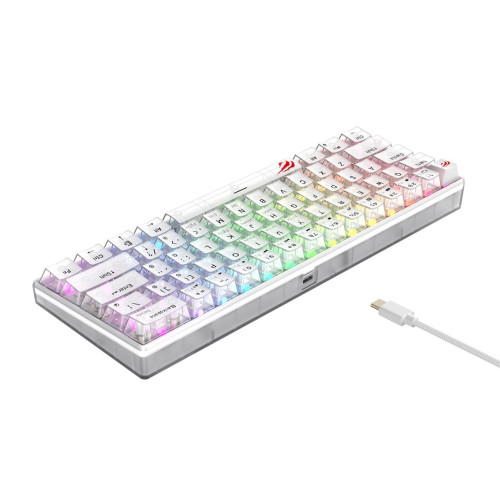 Klawiatura gamingowa Havit KB903L (biel transparentna)-17457809