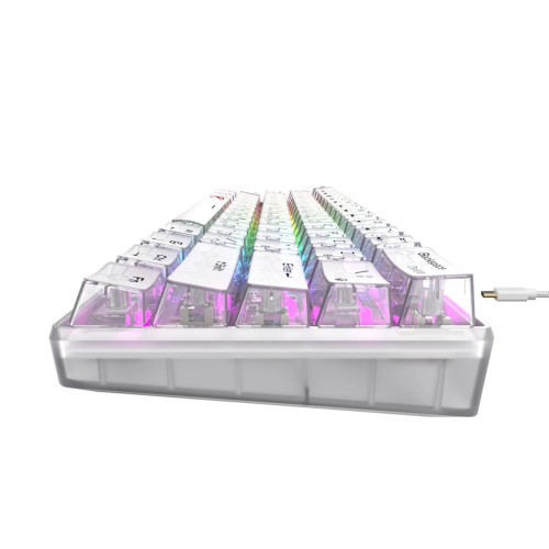 Klawiatura gamingowa Havit KB903L (biel transparentna)-17457810