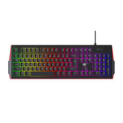 Klawiatura gamingowa Havit KB866L (czarno-czerwony)-17457815