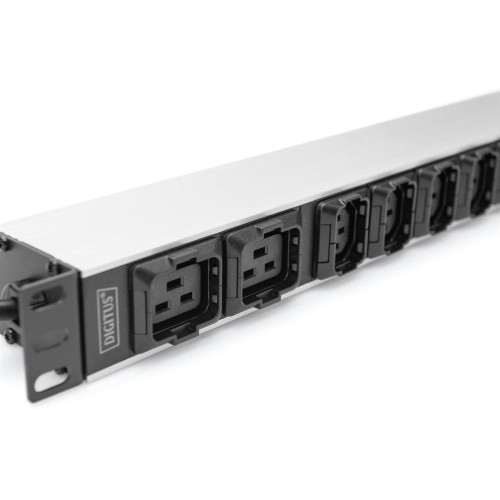 Digitus Listwa zasilająca z profilem aluminiowym, 10 gniazd, przewód zasilający 2 m, wtyczka IEC C20-17464450