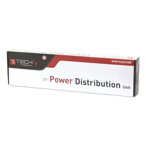 Techly I-CASE STRIP-16SH rozdzielacz zasilania PDU 6 x gniazdo sieciowe 1.5U Czarny, Srebrny-17464477