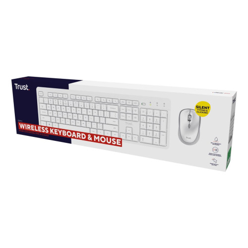 Klawiatura + mysz Trust ODY II Wireless White US-17476250