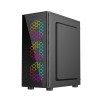 GEMBIRD OBUDOWA FORNAX 500 MIDI-TOWER (2X USB 3.1, 1X USB 2.0, HD AUDIO, SZKLANY PANEL BOCZNY, PODŚWIETLENIE ARGB) CZAR