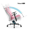 Fotel gamingowy DIABLO X-GAMER różowo-biały-17594850