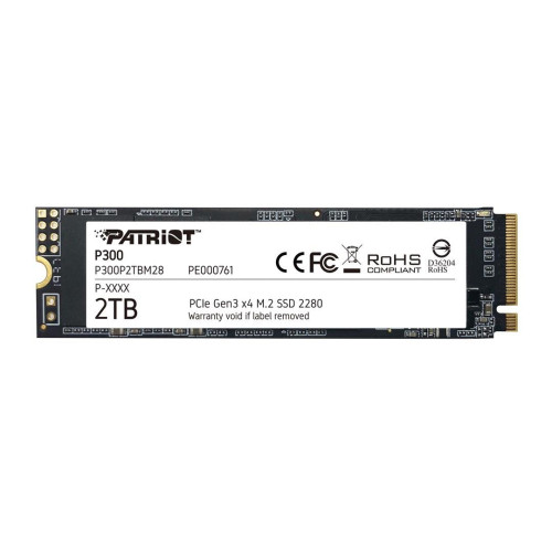 Dysk SSD Patriot P300 2TB M2 2280 PCI-Ex4 Gen3 NvME-1750363