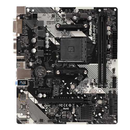 Płyta główna Asrock B450M-HDV R4.0 (AM4; 2x DDR4 DIMM; Micro ATX)-17522777