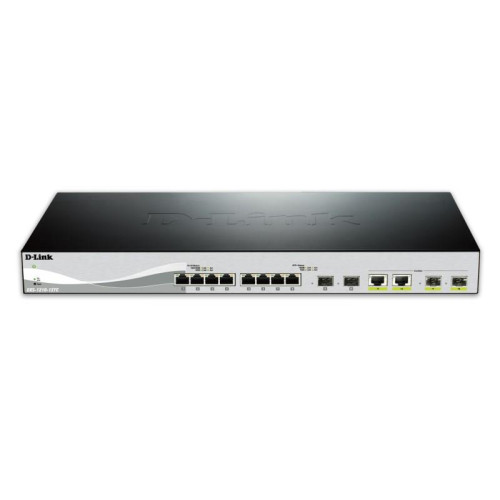 D-Link DXS-1210-12TC/E łącza sieciowe Zarządzany L2 10G Ethernet (100/1000/10000) 1U Czarny, Srebrny-17552710