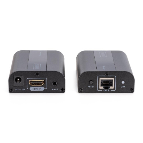 DIGITUS PRZEDŁUŻACZ (EXTENDER) HDMI 30M/60M PO SKRĘTCE CAT.6 4K2K 30HZ/60HZ UHD HDCP 2.2 IR AUDIO (ZESTAW) DS-55204-1