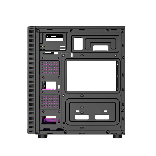 GEMBIRD OBUDOWA FORNAX 500 MIDI-TOWER (2X USB 3.1, 1X USB 2.0, HD AUDIO, SZKLANY PANEL BOCZNY, PODŚWIETLENIE ARGB) CZAR