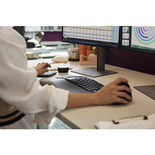 HP Klawiatura ergonomiczna bezprzewodowa + numeryczna 965 7E756AA czarna-17567395