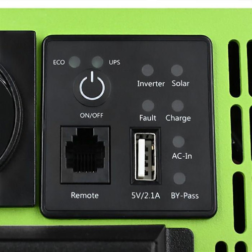 Qoltec Przetwornica solarna Monolith 3w1 z funkcją ładowania AC | MPPT | UPS | ATS | 2000W | 4000W | 12V na 230V | Czy