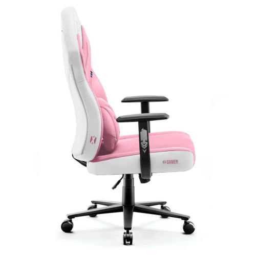 Fotel gamingowy DIABLO X-GAMER różowo-biały-17594849