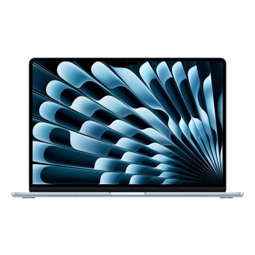 Apple MacBook Air 15,3"Retina 500nit M4 chip with 10-core CPU + 10-core GPU 24GB SSD512 2xTB4 BLKB 1Y Sky Blue