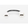 Moduł Keystone HDMI z kablem 12cm, łącznik do gniazd i pustych paneli, żeński/żeński, biały-17719641