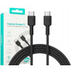 CB-CD45 nylonowy kabel USB C - USB C | 0,9m | 3A | 60W PD | 20V