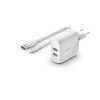 Belkin WCD001VF1MWH ładowarka do urządzeń przenośnych Uniwersalne Biały Prąd przemienny Wewnętrzna-17792055