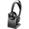 POLY Zestaw słuchawkowy Voyager Focus 2 USB-C-C + przejściówka USB-C/A Adapter + podstawka ładująca-17792927