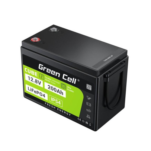 GREEN CELL AKUMULATOR LIFEPO4 CUBE 200AH 12V/12.8V 2560WH LFPGC12V200AH-17718287