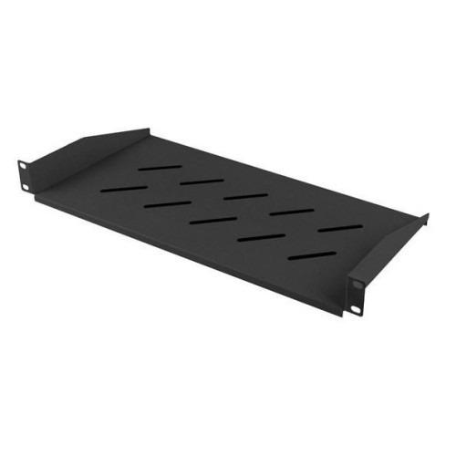 Półka do szaf 19cali 1U 27cm/120kg czarna AK-1014-B-7818986