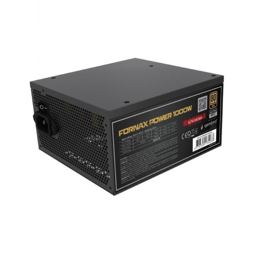 Zasilacz komputerowy Fornax Power 1000W aktywny PFC wentylator 12 cm 80+Gold