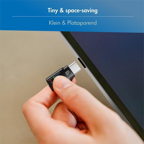 Adapter audio USB-C/M na 3.5mm/F, DAC, EQ-17723197