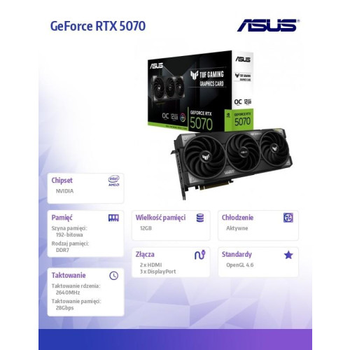 Karta graficzna GeForce RTX 5070 OC TUF-RTX5070-O12G-GAMING-17723474