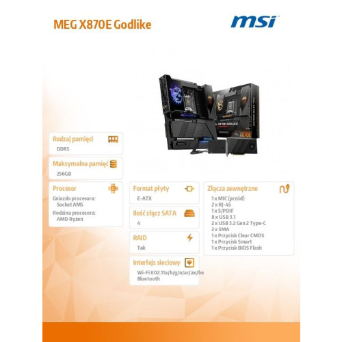 Płyta główna MEG X870E GODLIKE AM5 4DDR5 ATX-17724623