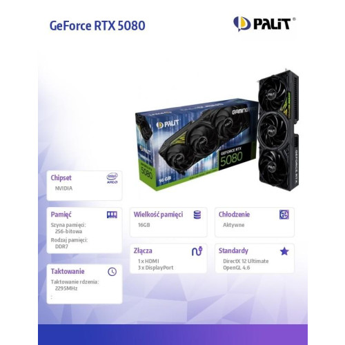Karta graficzna GeForce RTX 5080 GAMING PRO V1 16GB GDDR7 256bit 3DP/HDMI-17725118