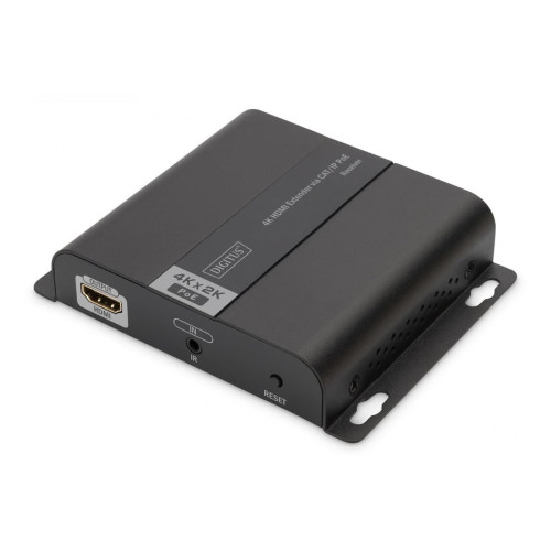 Extender HDMI IP/kat.5/6/7 120m 4K 30Hz UHD PoEHDCP 1.4 IR audio (odbiornik)
