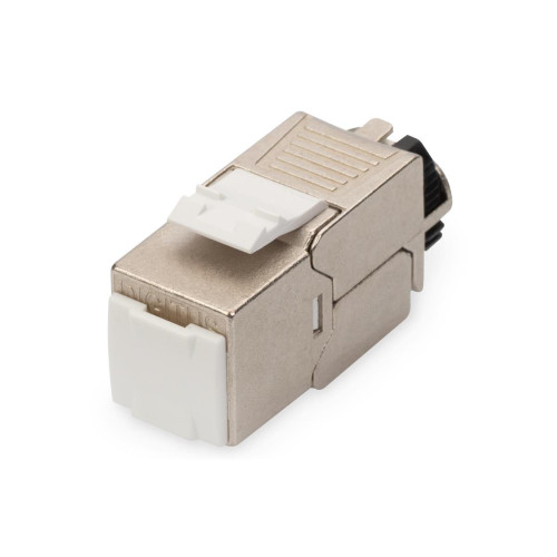 Moduł (gniazdo) keystone RJ45 (8P8C) kat.6A, STP,ekranowany, beznarzędziowy, stalowy, 24szt-17792488