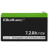 QOLTEC AKUMULATOR AGM 12V | 7.2AH | MAX 108A-17821110