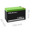 QOLTEC AKUMULATOR AGM 12V | 7.2AH | MAX 108A-17821113