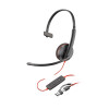 Poly Blackwire 3210 Monaural USB-C Headset +USB-C/A Adapter-17844905