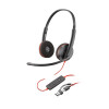 Poly Blackwire 3220 Stereo USB-C Black Headset +USB-C/A Adapter (Bulk)-17844937